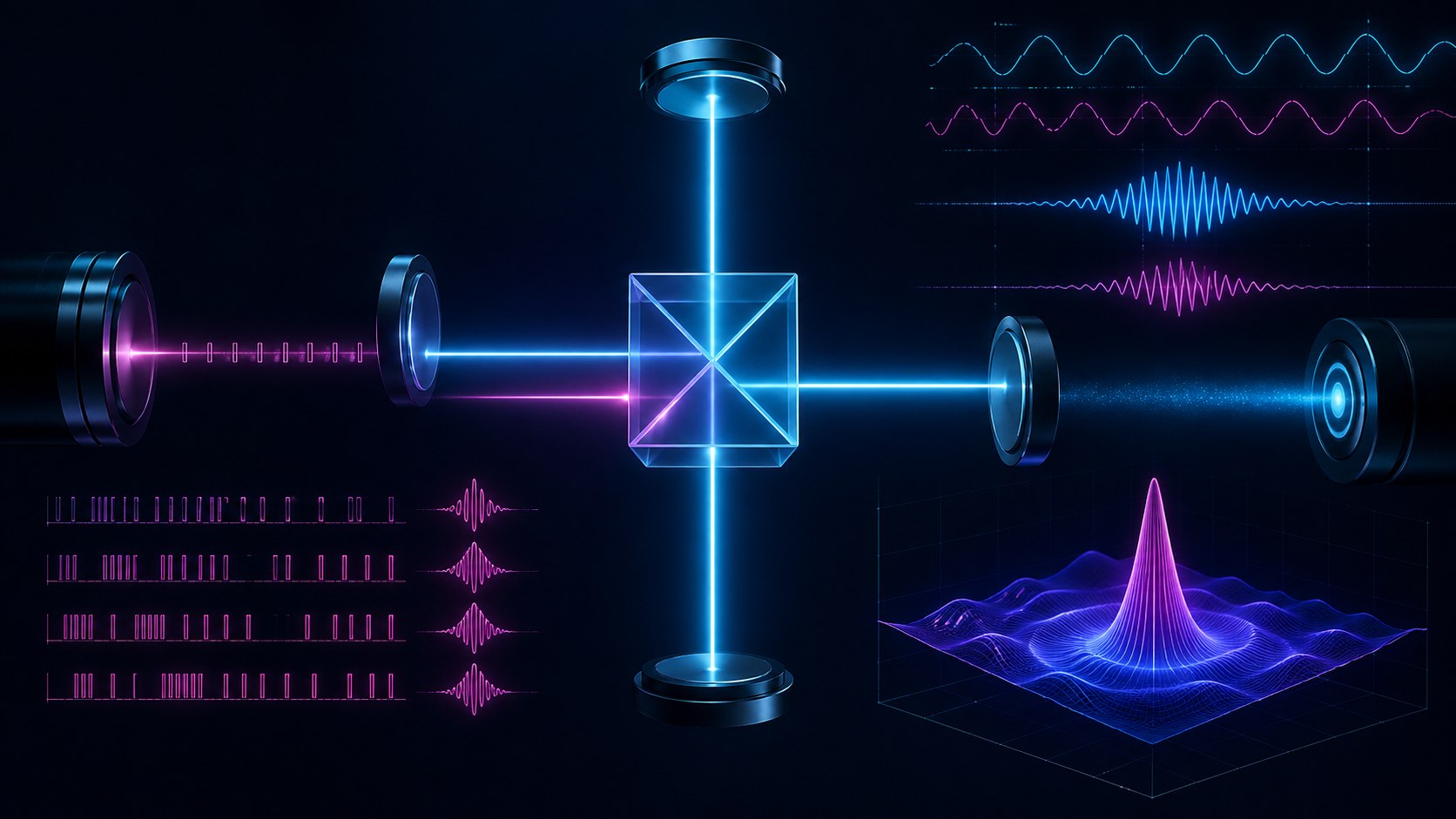 Dark-port injection and waveform visualization